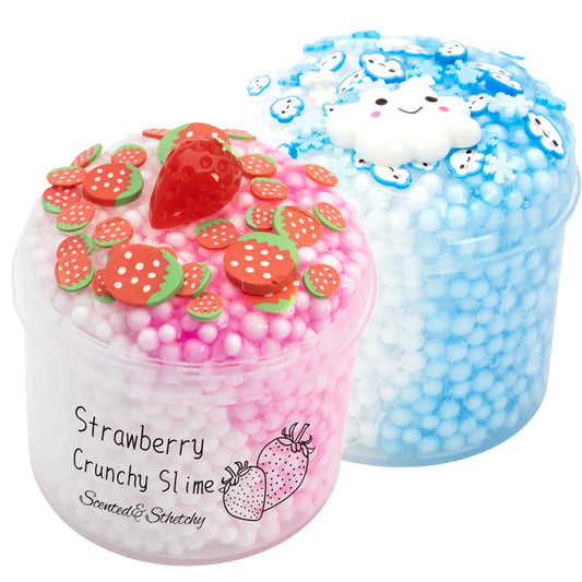 1/2 Pack Strawberry Cloud Crunchy Slime kit