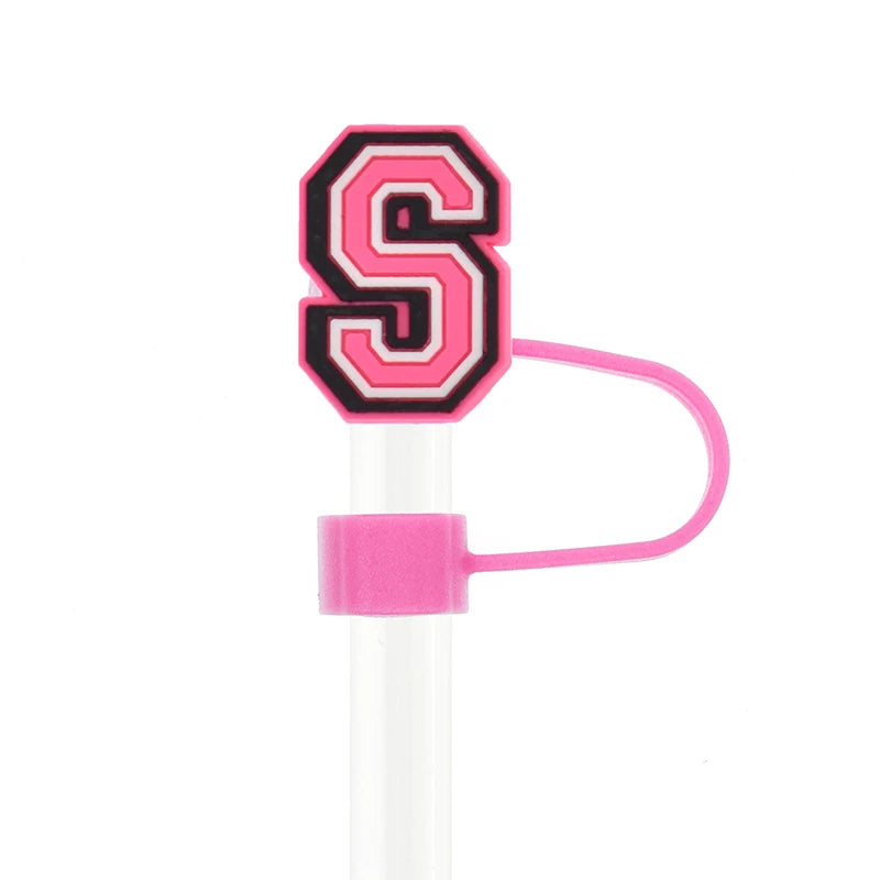 Letter Silicone Straw Covers for 30+40oz Stanley Cup - 10mm Straw Toppers